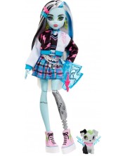 Кукла Monster High - Франки, с домашен любимец и аксесоари -1