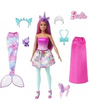Кукла 3 в 1 Barbie - Русалка, фея, принцеса