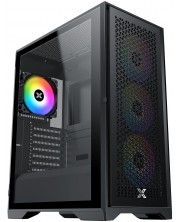 Кутия Xigmatek - LUX S, mid tower, черна/прозрачна