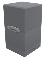 Кутия за карти Ultra Pro Satin Tower - Smoke Grey (100+ бр.) -1