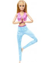 Кукла Barbie Made to Move - С руса коса и сини панталони