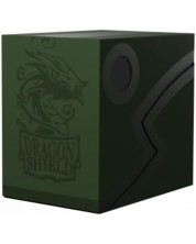 Кутия за карти Dragon Shield Double Shell - Forest Green/Black (150 бр.)