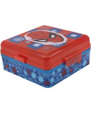 Квадратна кутия за храна Stor Spider-Man - С 3 отделения -1