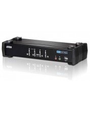 KVMP превключвател ATEN - CS1764A-AT, 4 порта, USB, DVI, Audio