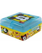 Квадратна кутия за храна Stor Mickey Mouse - С 3 отделения