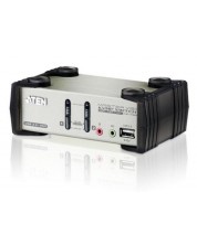 KVMP превключвател ATEN - CS1732B, 2 порта, PS/2-USB, VGA, Audio