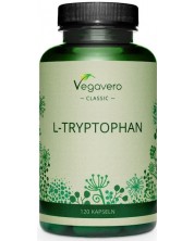 L-Tryptophan, 500 mg, 120 капсули, Vegavero