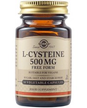 L-Cysteine, 500 mg, 30 растителни капсули, Solgar