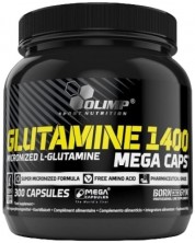 L-Glutamine Mega Caps, 1400 mg, 300 капсули, Olimp -1