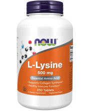 L-Lysine, 500 mg, 250 таблетки, Now