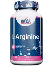 L-Arginine, 500 mg, 100 капсули, Haya Labs -1