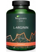 L-Arginin, 270 капсули, Vegavero -1