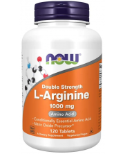 L-Arginine Double Strength, 1000 mg, 120 таблетки, Now