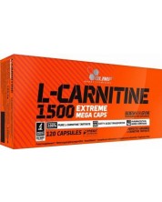 L-Carnitine 1500 Extreme Mega Caps, 120 капсули, Olimp