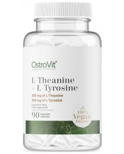 L-Theanine + L-Tyrosine, 90 капсули, OstroVit -1
