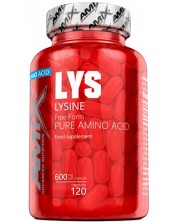 L-Lysine, 600 mg, 120 капсули, Amix