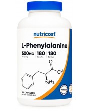 L-Phenylanine, 500 mg, 180 капсули, Nutricost -1