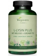 L-Lysin Plus Mit Melisse + Grüner Tree, 180 капсули, Vegavero