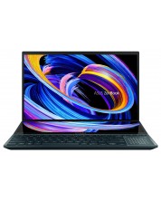 Лаптоп ASUS - ZenBook Pro Duo 15 UX582ZM, 15.6'', 4K, i7, Touch, син
