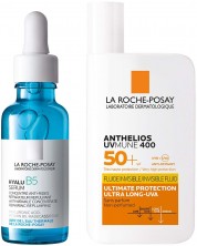 La Roche-Posay Hyalu B5 & Anthelios Комплект - Хидратиращ серум и Флуид, SPF50+, 30 + 50 ml -1