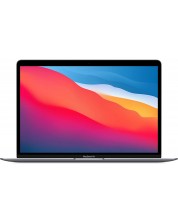 Лаптоп Apple - MacBook Air, 13.3", WQXGA, M1, 256GB, тъмносив -1