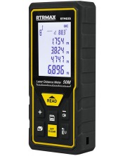 Лазерна ролетка RTRMAX - 45163, 50 m, 7 функции