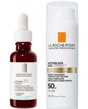 La Roche-Posy Retinol & Anthelios Комплект - Серум против бръчки и Противостареещ крем, SPF50, 30 + 50 ml