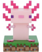 Лампа Paladone Games: Minecraft - Axolotl Icon -1