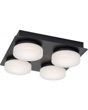 LED Плафон Rabalux - Attichus 75004, IP 44, 21 W, черен мат -1