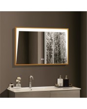 LED Огледало за стена Inter Ceramic - ICL 1820, 60 x 90 cm, златисто -1