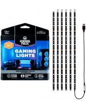 LED лента KontrolFreek -  Gaming Lights Kit, RGB, 3.6m, черна -1