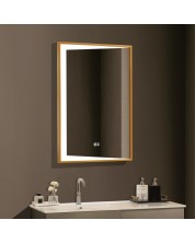LED Огледало за стена Inter Ceramic - ICL 1819, 60 x 90 cm, златисто -1