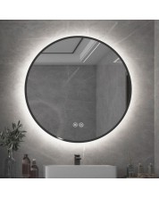 LED Огледало за стена Inter Ceramic - ICL 1840CB, Ø60, черно