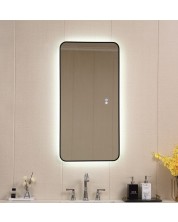 LED Огледало за стена Inter Ceramic - ICL 1851, 50 x 100 cm, черно