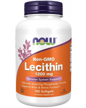 Lecithin, 1200 mg, 100 капсули, Now -1