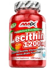 Lecithin, 1200 mg, 100 капсули, Amix
