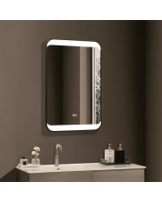 LED Огледало за стена Inter Ceramic - ICL 1821, 60 x 90 cm, черно