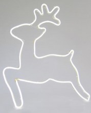 LED Декоративен елен Eurolamp - IP44, 33 W, 65 x 58 cm, бял -1