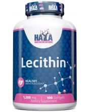 Lecithin, 1200 mg, 100 капсули, Haya Labs -1