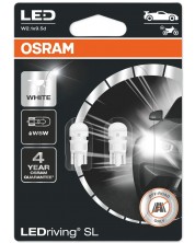 LED Автомобилни крушки Osram - LEDriving, SL, W5W, 1W, 2 броя, бели -1