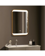 LED Огледало за стена Inter Ceramic - ICL 1823, 60 x 90 cm, златисто