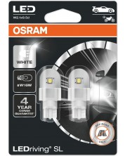 LED Автомобилни крушки Osram - LEDriving, SL, W16W, 2W, 2 броя, бели -1