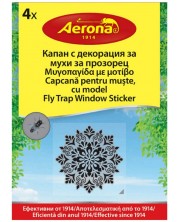 Ленти за прозорец Aerona - Без мирис, 4 броя, против мухи, с декорация -1
