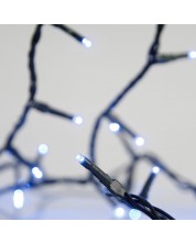 LED Лампички Eurolamp - Line, 100 броя, IP44, 31V, 3.6 W, 8.15 m, зелен кабел, сини