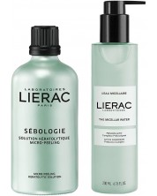 Lierac Sebologie Комплект - Кератолитен лосион и Мицеларна вода, 100 + 200 ml -1