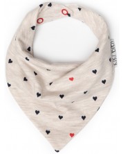 Лигавник-бандана Kiki Bibs - Hearts -1