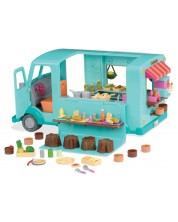 Комплект за игра Battat Lil' Woodzeez - Камион за бързо хранене, затворена кутия -1