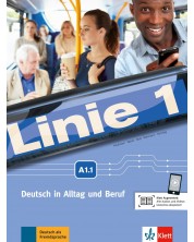 Linie 1 Kurs- und Übungsbuch: Немски език - ниво A1.1 (учебник и тетрадка с DVD-ROM)