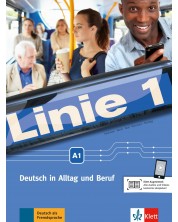 Linie 1 Kurs- und Übungsbuch: Немски език - ниво A1 (учебник и тетрадка с DVD-ROM) -1