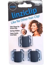 LinziClip Mini Щипка за коса, индиго, 3 броя -1